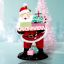 48in Retro Red Santa w/Deer Display - IN STOCK